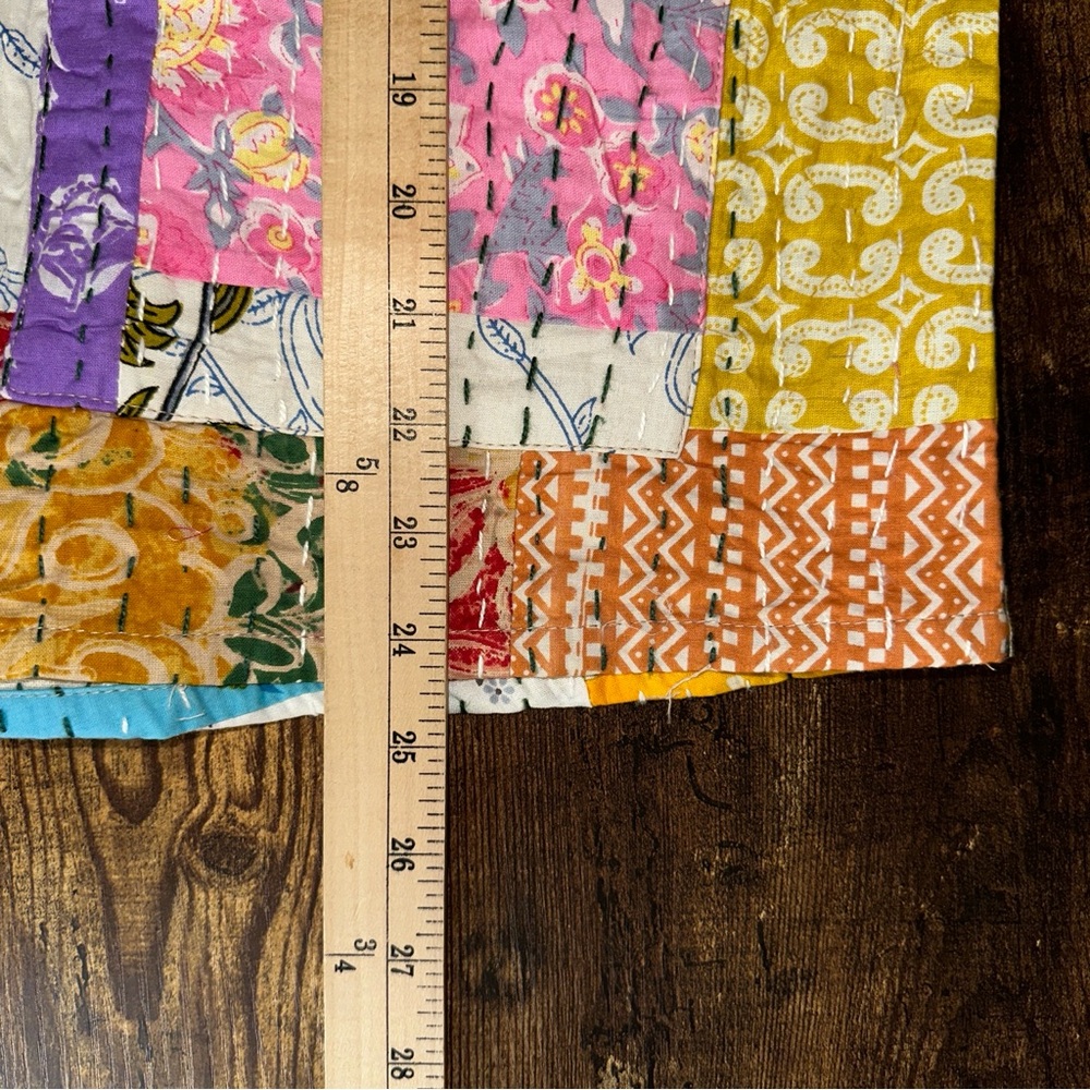 Raj Multicolor Patchwork Floral Blazer - image 8